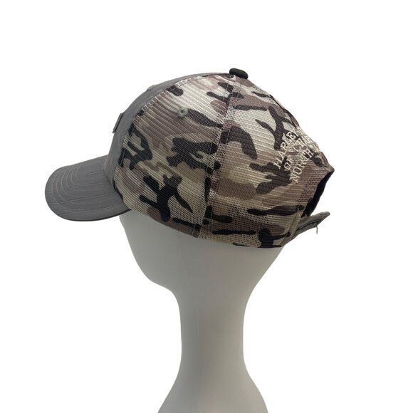 Harley Davidson Charlotte NC Gray Trucker Hat with Cammo Pattern One-Size - Picture 7 of 10